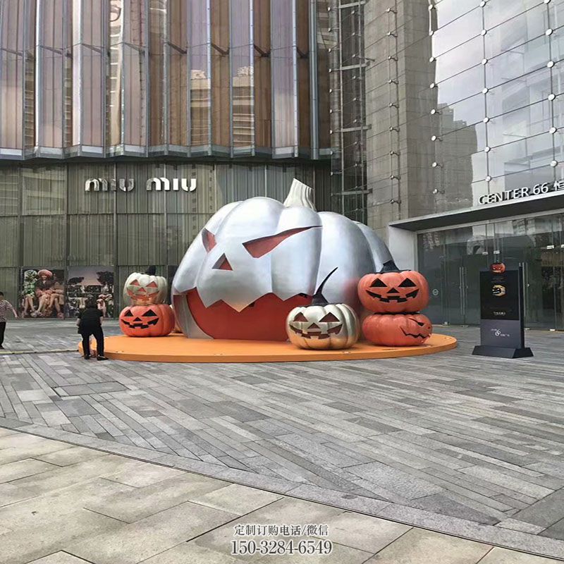 南瓜雕塑生产 景观小品瓜果雕塑供需 公园景观雕塑供求
