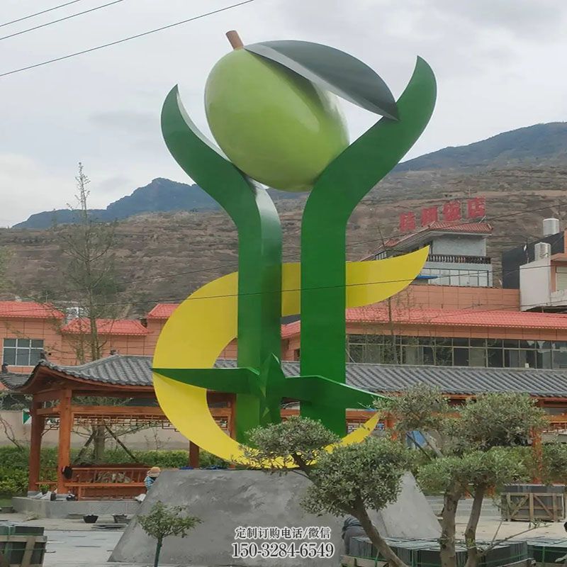 青果雕塑生产 园林景观小品干果雕塑生产 商业瓜果雕塑标准